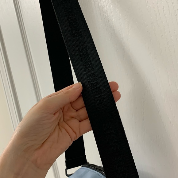 Steve Madden Pastel Blue Quilted Nylon Crossbody Bag - Picture 7 of 17